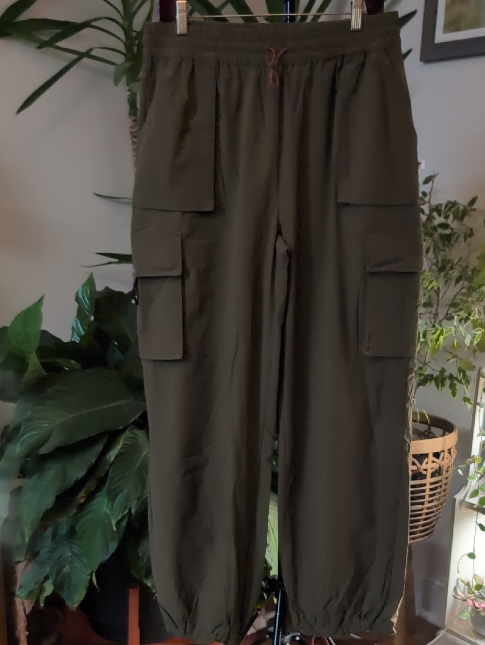 Fabletics Olive Cargo Joggers with Drawstring Waist